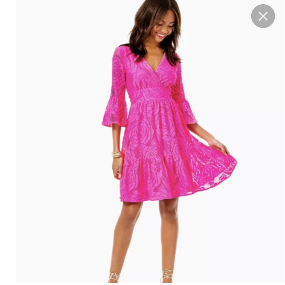 NWT Lilly Pulitzer Cecelia Dress in Pink Tango